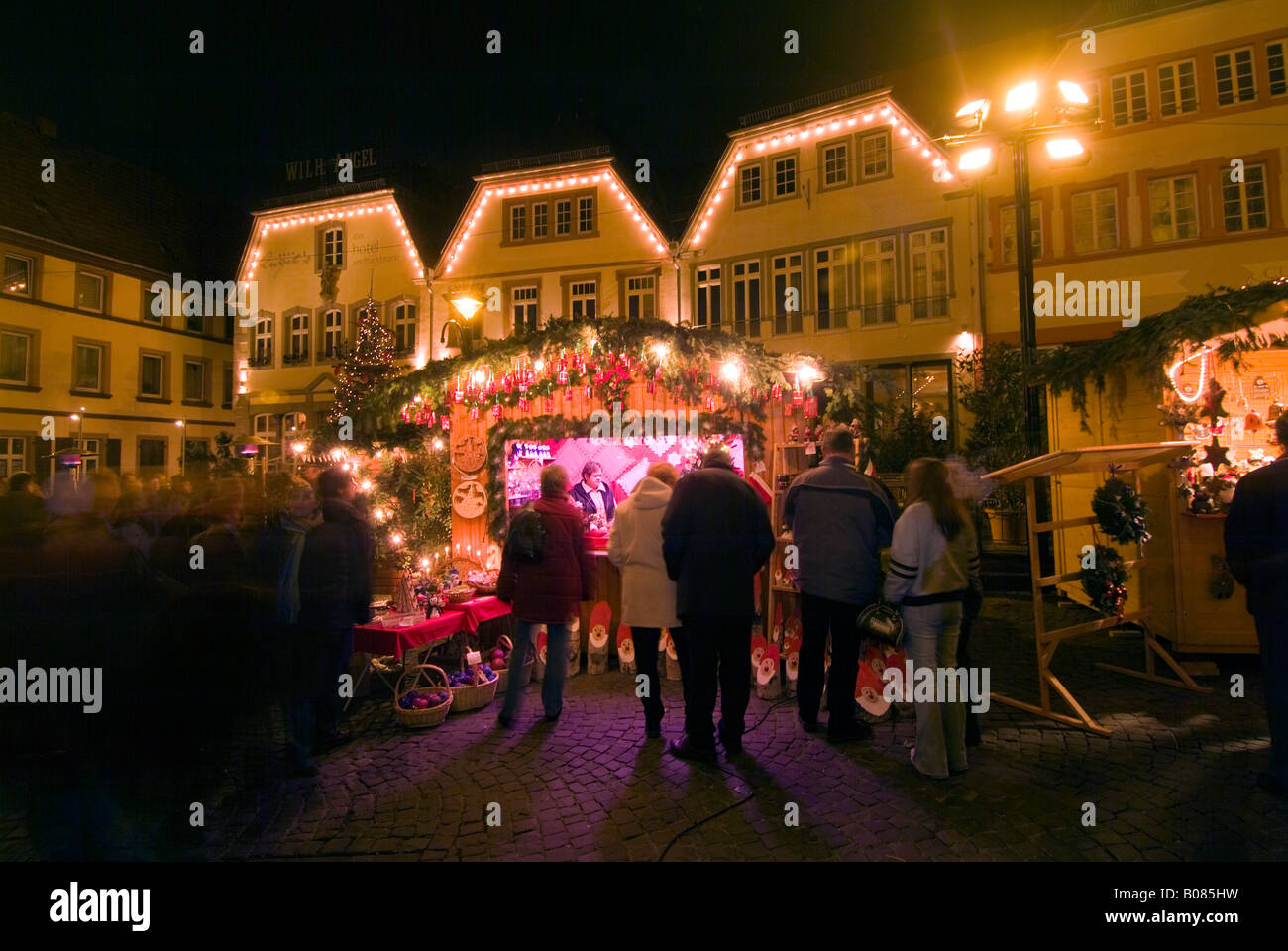 Mercato di Natale, St. Wendel, Germania. Foto Stock