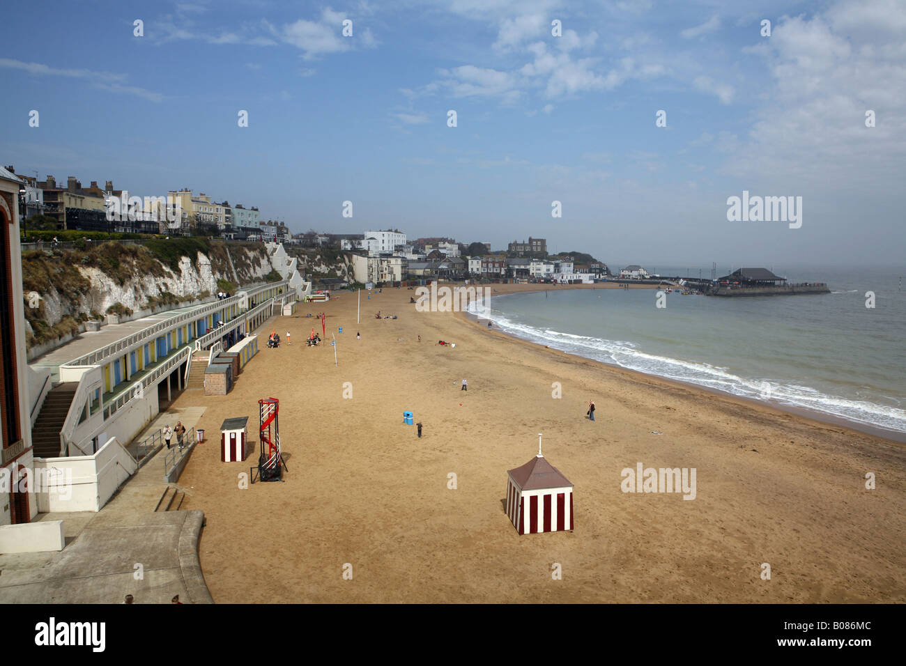 Pic da Paolo Grover Pic mostra Viking Bay in Broadstairs sulla costa del Kent Foto Stock