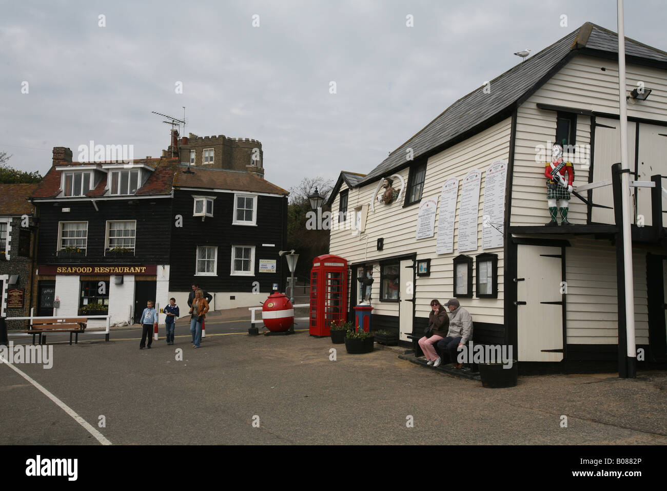 Pic da Paolo Grover Pic mostra la scialuppa di salvataggio Stn a Broadstairs sulla costa del Kent Foto Stock