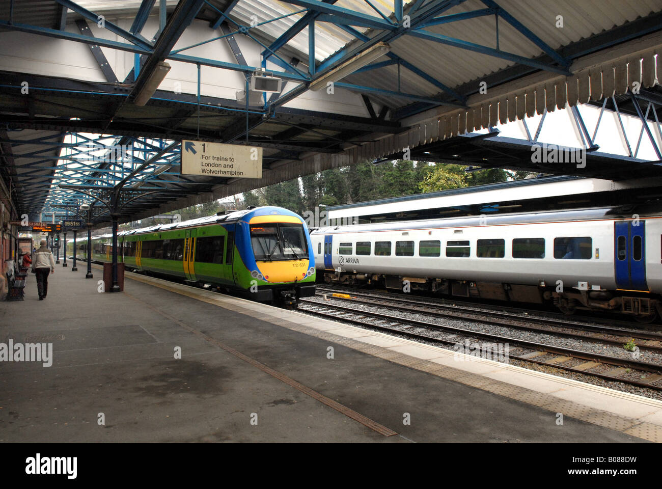 Wellington stazione ferroviaria in Shropshire England Regno Unito Foto Stock