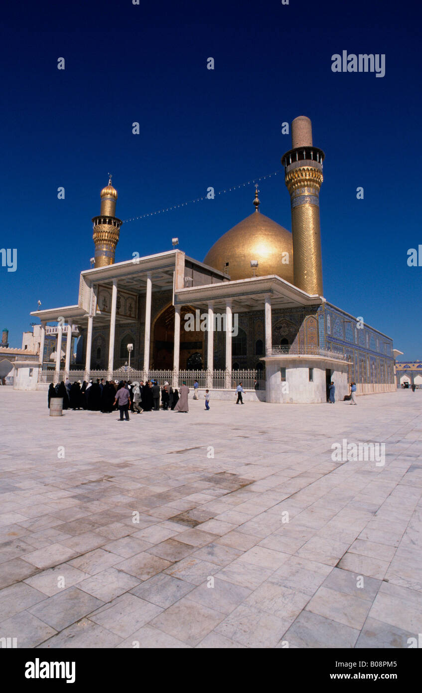 La moschea di Askariya (Golden Moschea) prima della sua distruzione avvenuta nel febbraio 2006, Samarra in Iraq e Medio Oriente Foto Stock