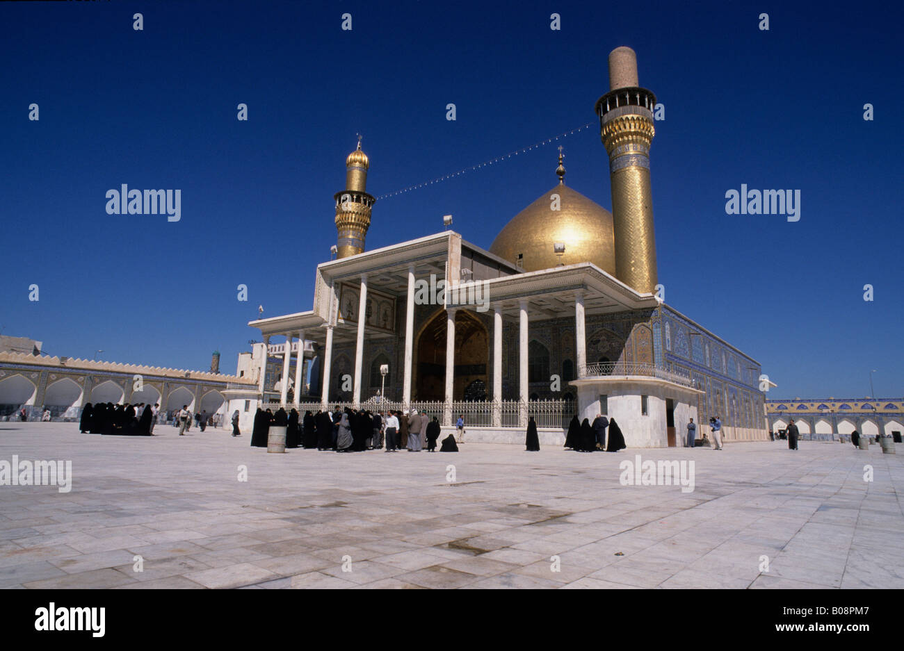 La moschea di Askariya (Golden Moschea) prima della sua distruzione avvenuta nel febbraio 2006, Samarra in Iraq e Medio Oriente Foto Stock