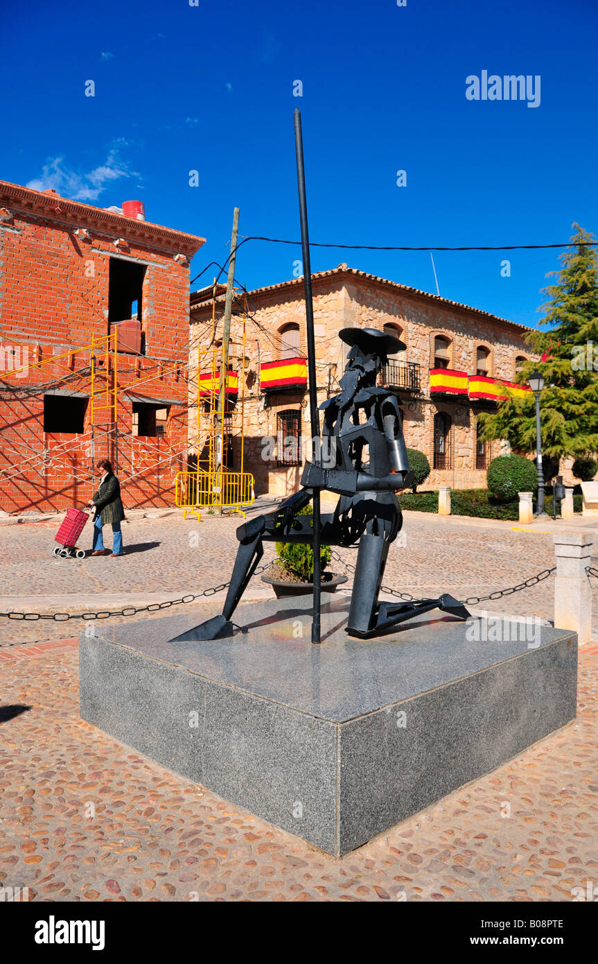 Don Chisciotte monumento, El Toboso, Castilla-La Mancha regione, Spagna Foto Stock