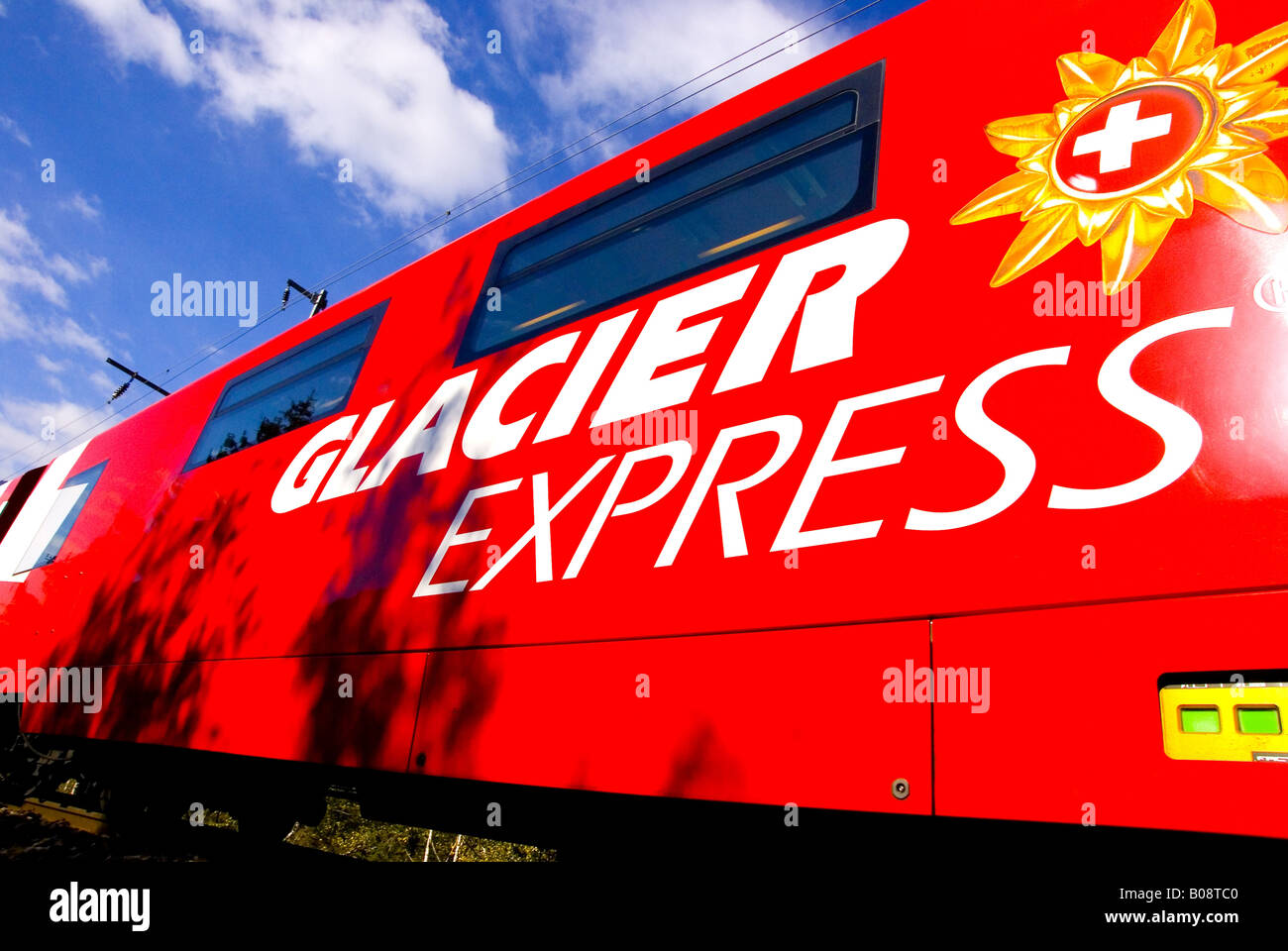 Il Glacier Express, Svizzera Vallese Foto Stock