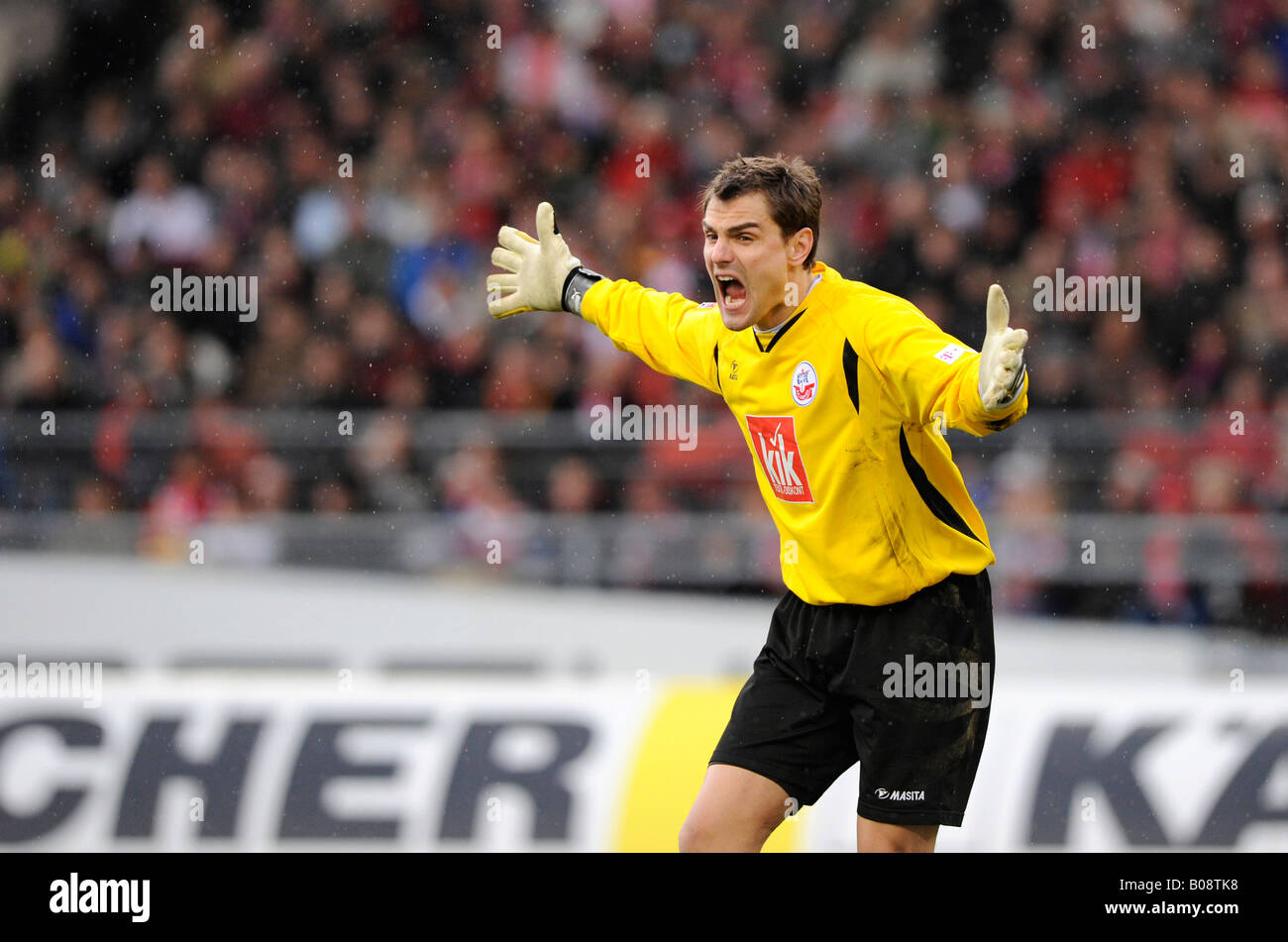 FC Hansa Rostock portiere Stefan WAeCHTER durante una partita di calcio Foto Stock