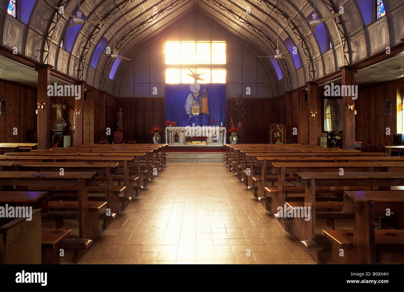 Santa Rosalía, ferro chiesa progettata da Gustave Eiffel, Baja California Sur, Messico Foto Stock