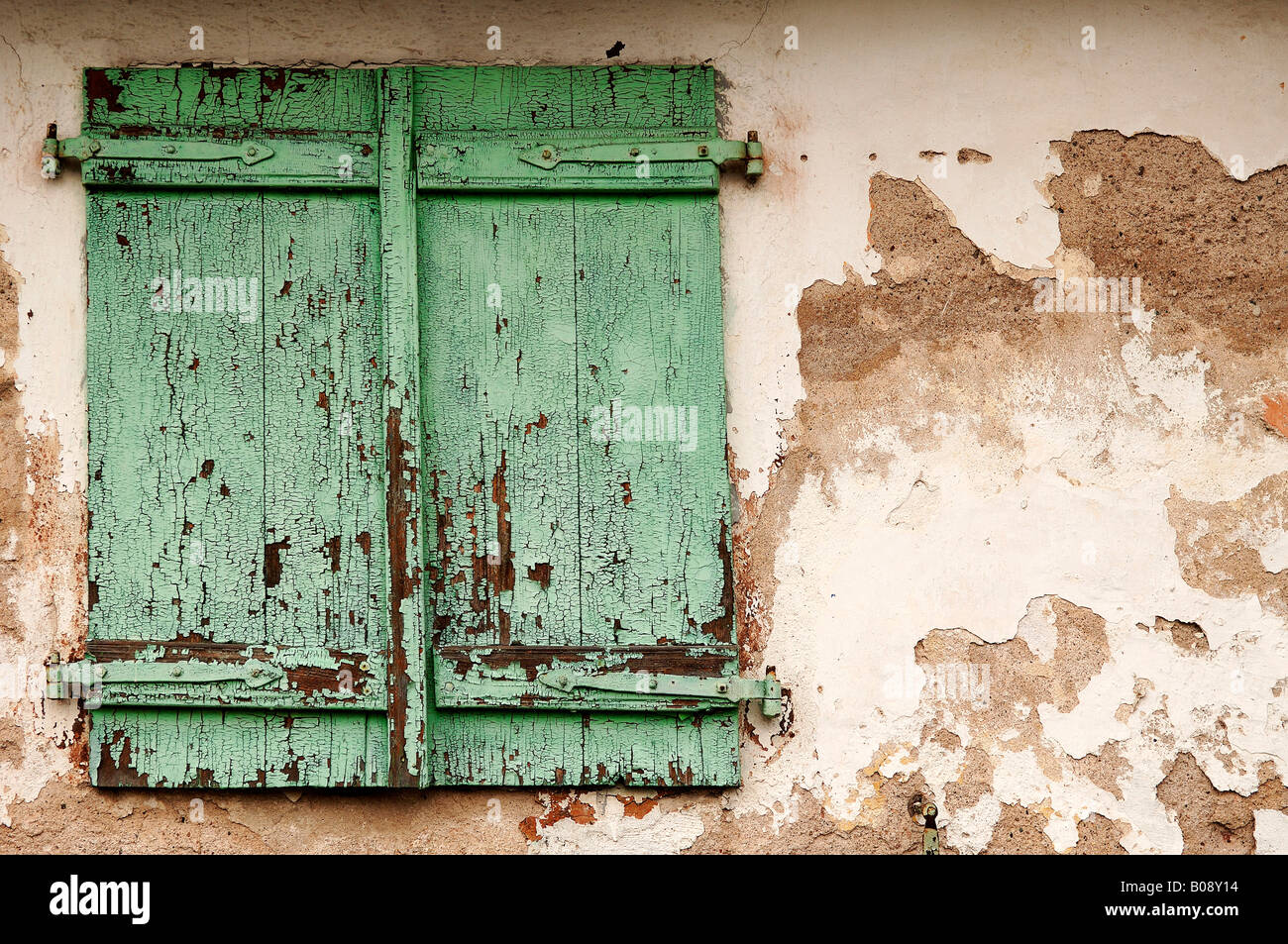 Vecchia persiana, Illhaeusern, Alsazia, Francia Foto Stock