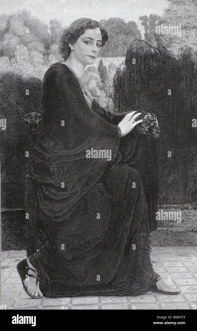 "Welken' ('appassimento'), la xilografia da 'Moderne Kunst di Meisterholzschnitten' 1903 Foto Stock