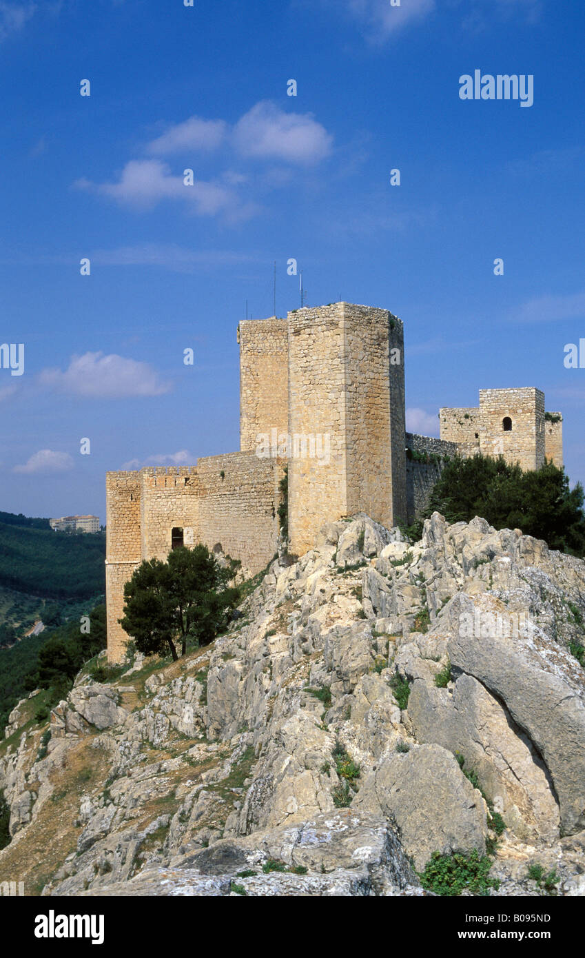 Castillo de Santa Catalina (Castello di Santa Catalina), Jaen, Andalusia, Spagna Foto Stock