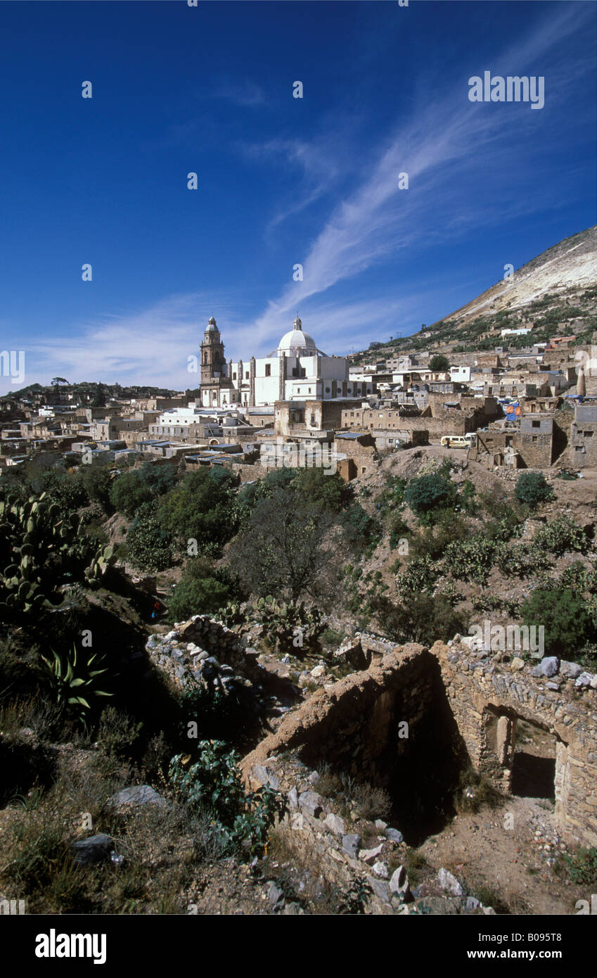 Cathedrale, Real de Catorce, San Luis Potosí, Messico Foto Stock