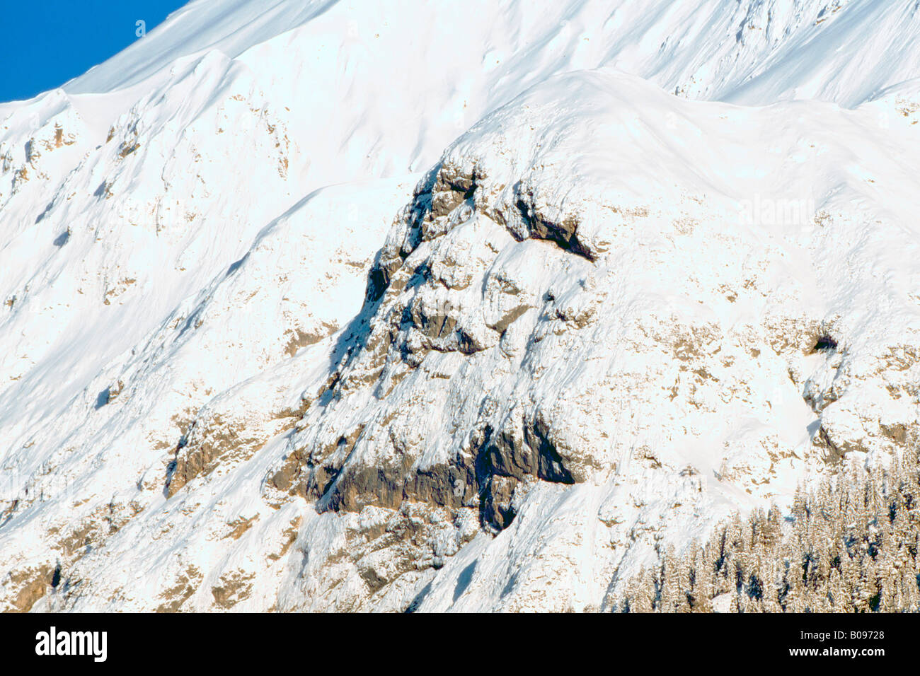 Pietra naturale faccia su Mt. Baerenkopf, gamma Karwendel, Tirolo, Austria, Europa Foto Stock
