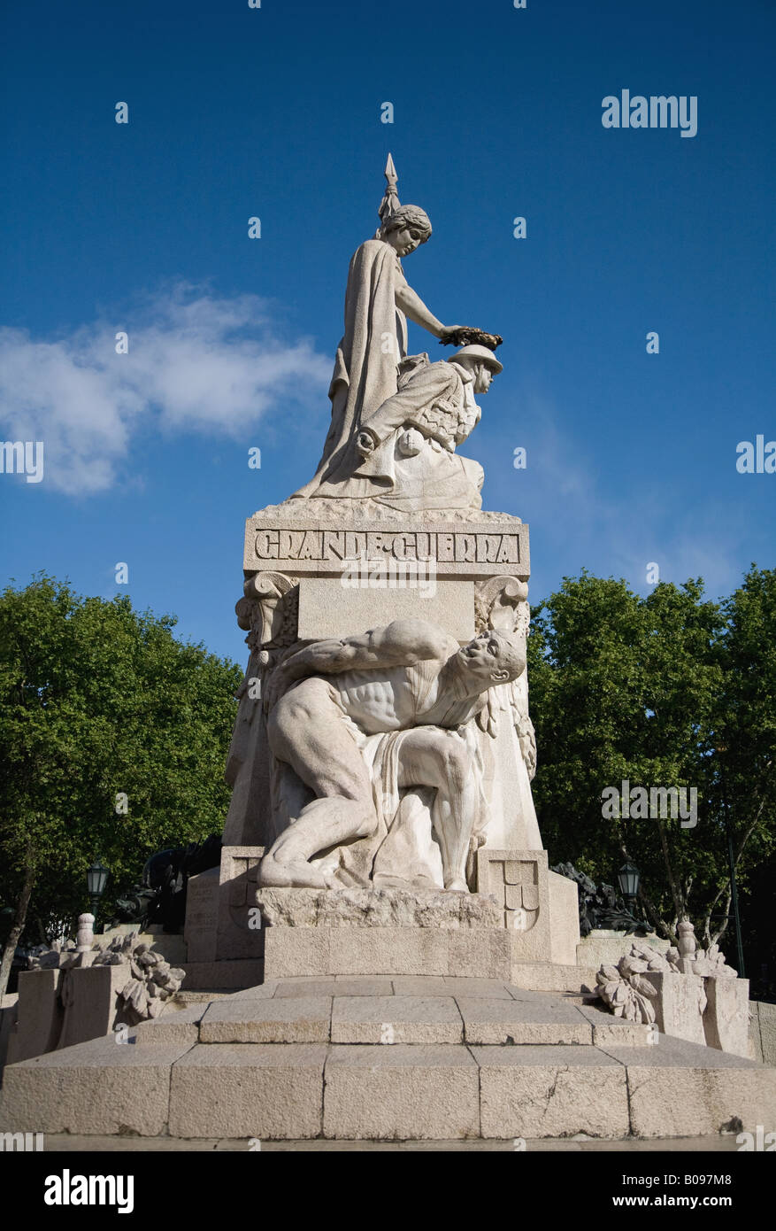 Grande Memoriale di guerra, Avenida de Liberdade, Lisbona. Foto Stock