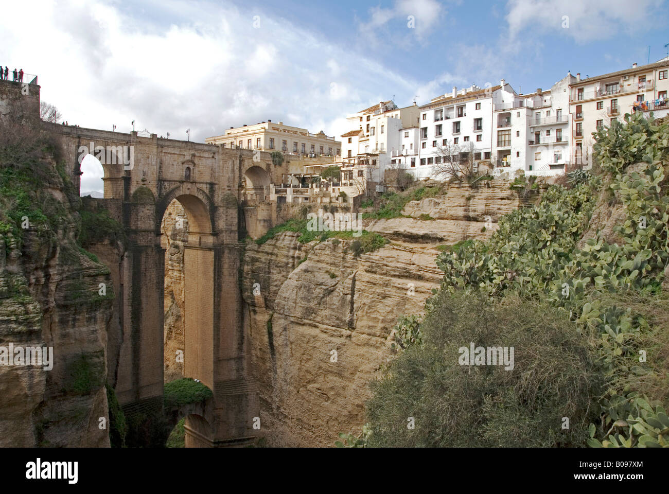 Ponte Nuevo (ponte), Ronda, Andalusia, Spagna Foto Stock