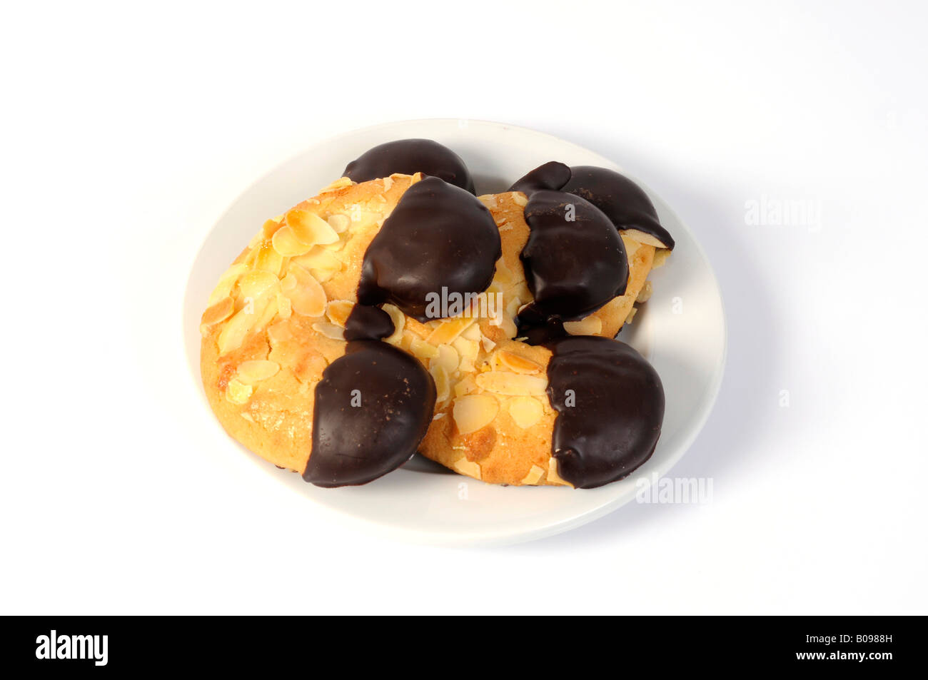 Almond crescent, biscotti Foto Stock