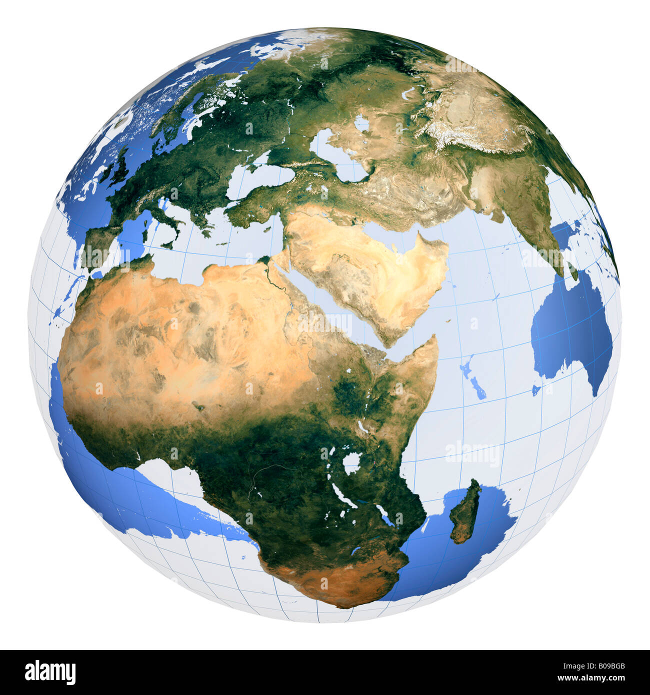 Messa a terra digitale globe Foto Stock