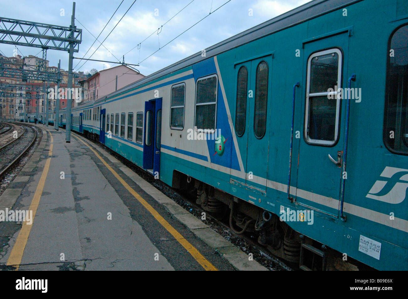 I vagoni del treno Italia Foto Stock
