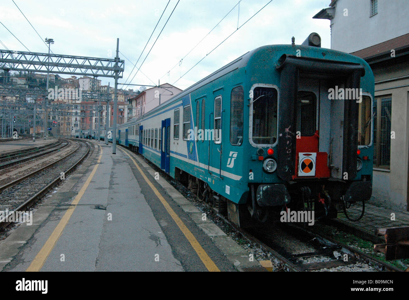 I vagoni del treno Italia Foto Stock