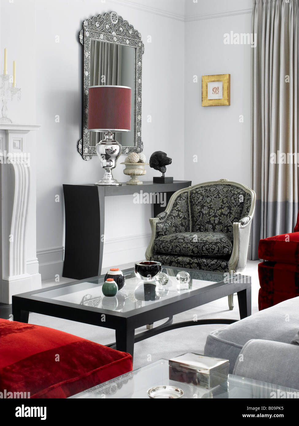 Designer moderno salotto ann boyd Foto Stock