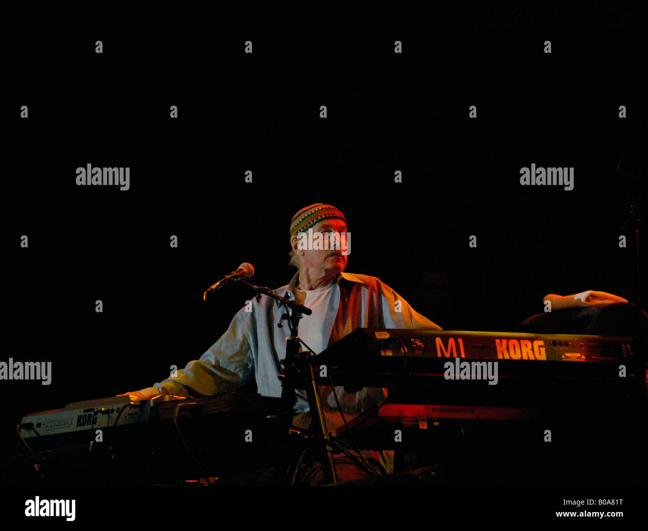 Joe Zawinul, in azione Foto Stock