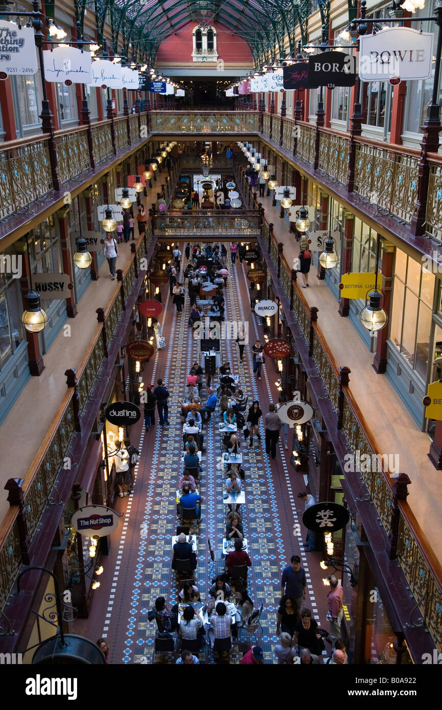 Il trefolo Arcade, Sydney Foto Stock