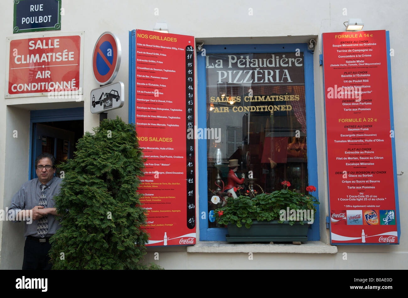 La Petaudiere ristorante pizzeria in Montmatre Paris Foto Stock