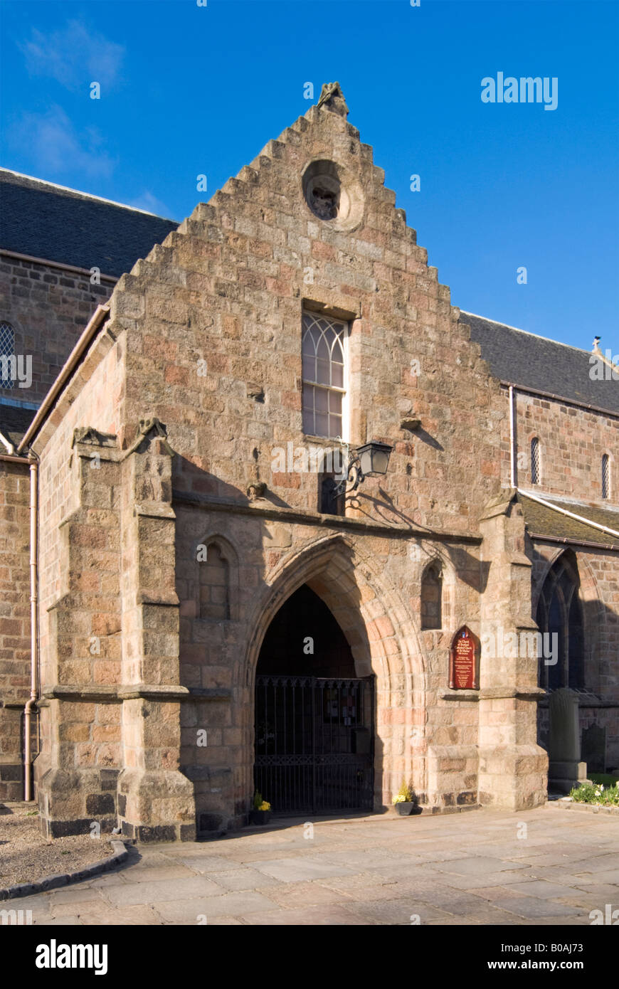 Ingresso principale alla Cattedrale di St Machar, Aberdeen, Scozia Foto Stock