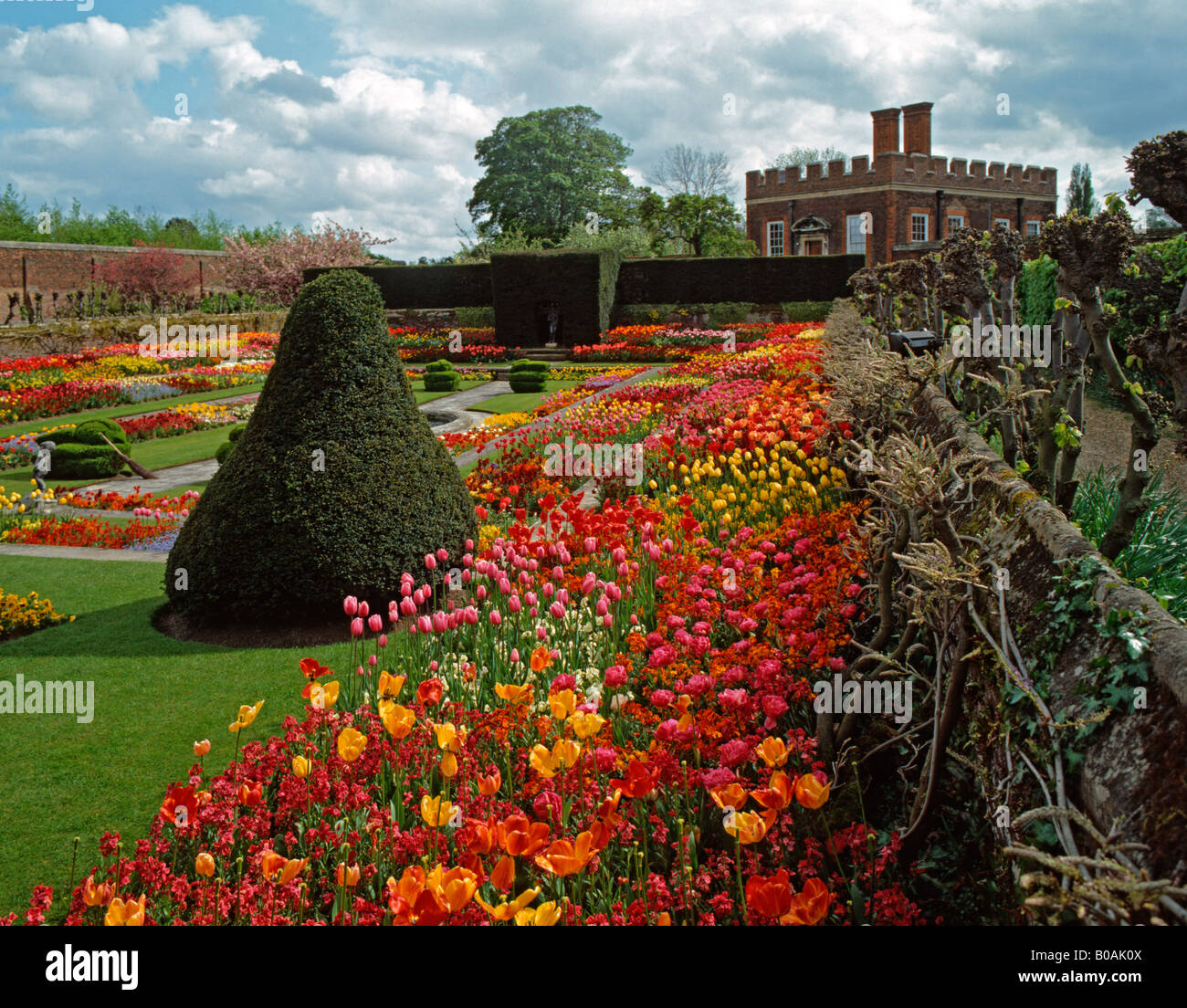 Hampton Court Palace Gardens, Surrey, Regno Unito. Foto Stock
