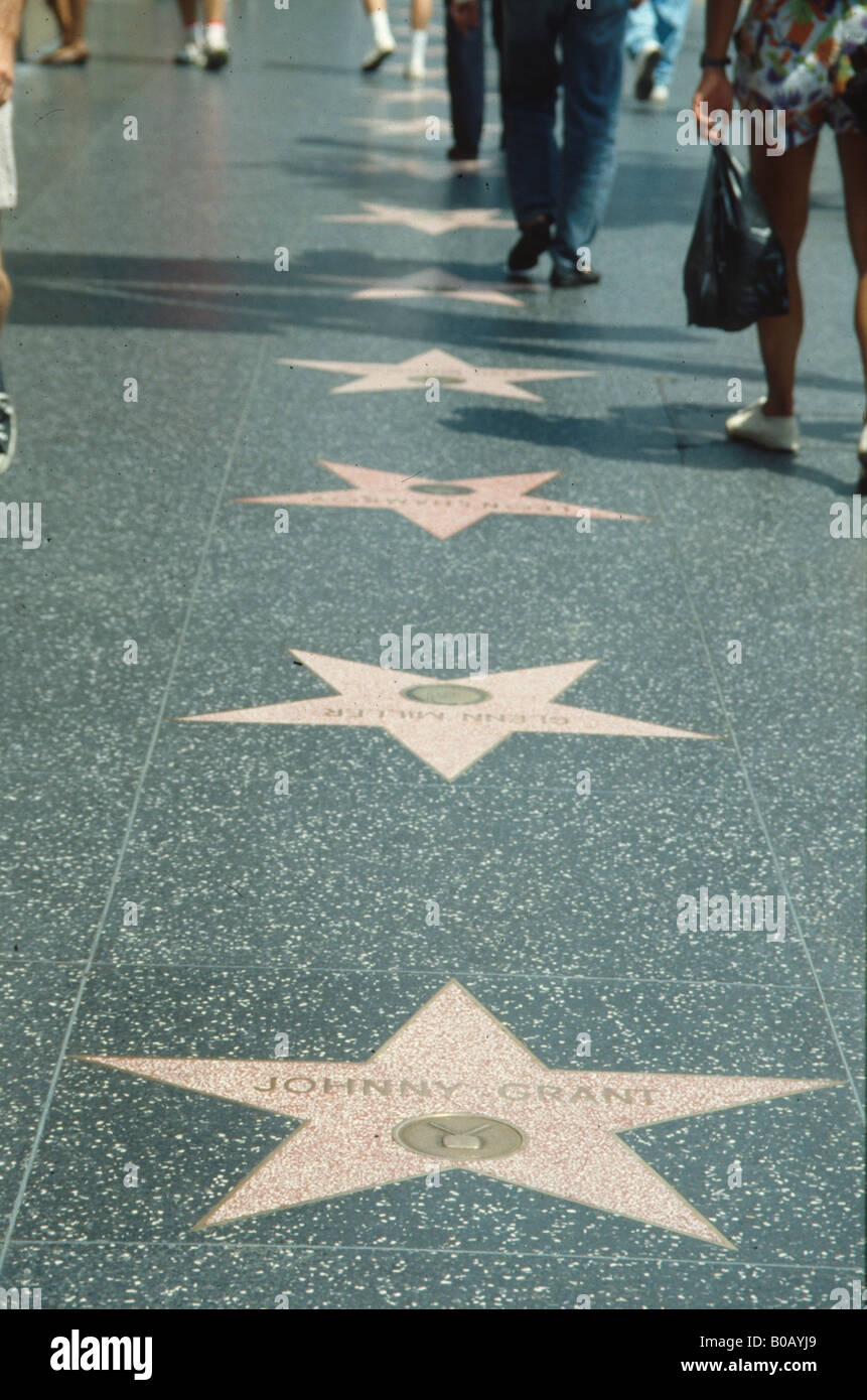 Hollywood Walk of Fame star - California USA Foto Stock