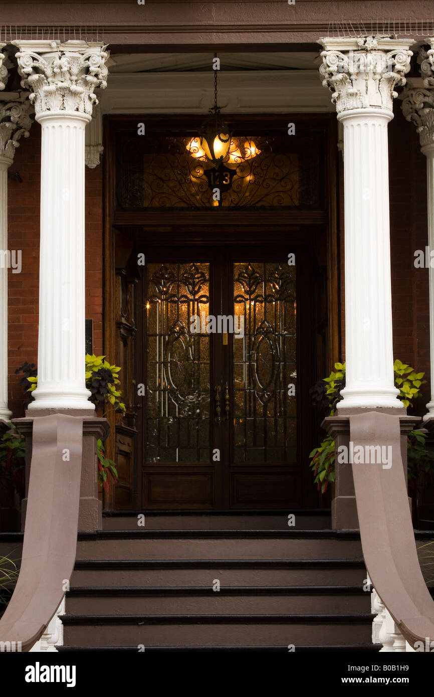 Stati Uniti d'America; Georgia; Savannah. Ingresso di Kehoe House di Savannah Historic District. Foto Stock
