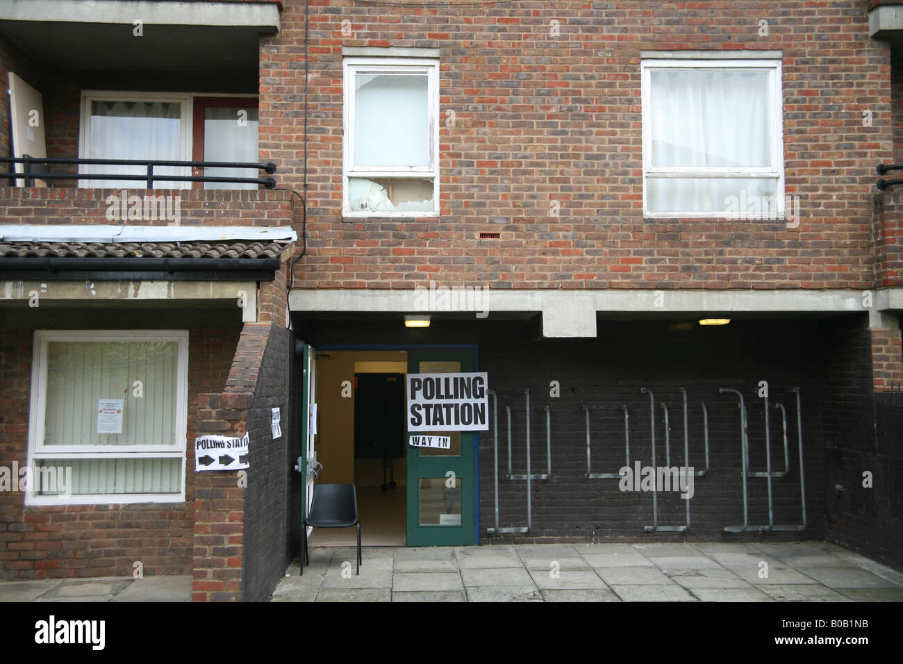 Stazione di polling Londra Foto Stock