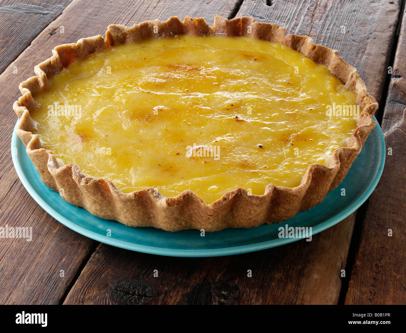 Crostata al limone fatti in casa cibo editoriale Foto Stock