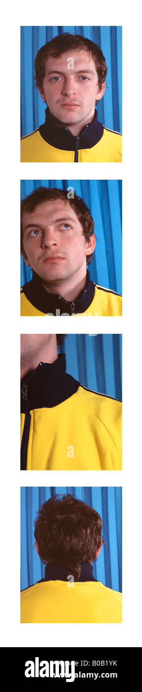 Photo Booth ragazzo di passaporto Foto Stock