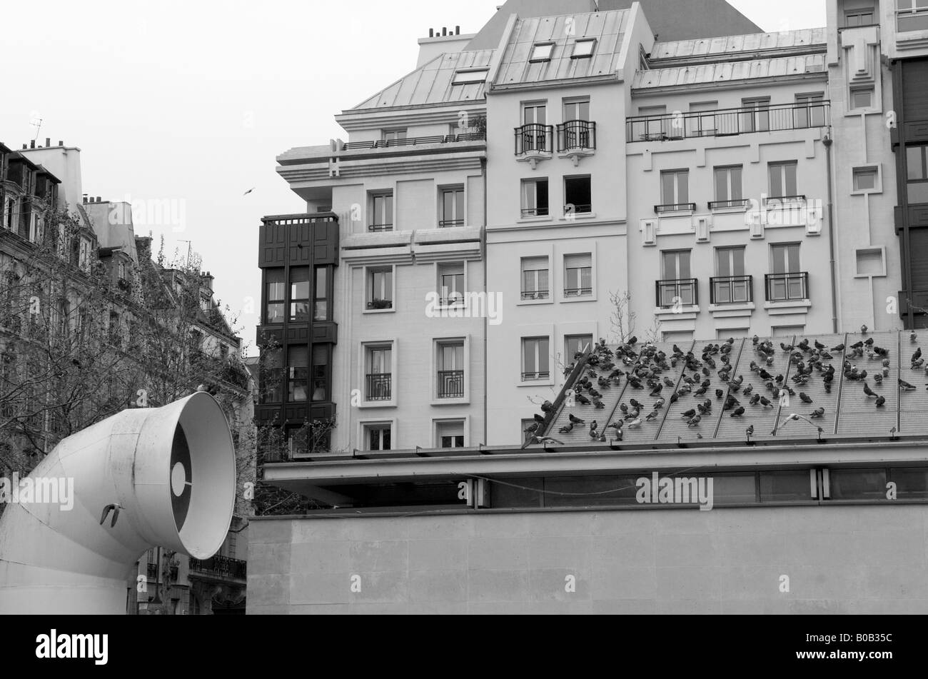 Sala principale del Centro Georges Pompidou a Parigi Foto Stock