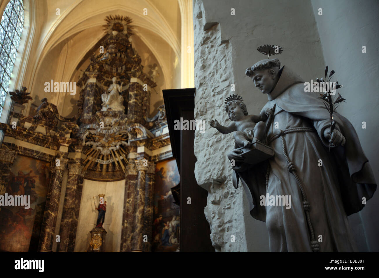 Pic da Paolo Grover a Bruxelles Pic mostra la chiesa gotica di San Nicola Pic Paolo Grover Foto Stock