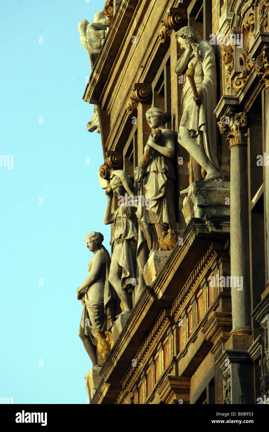 Pic da Paolo Grover a Bruxelles Pic mostra l'architettura nella Grand Place, nel centro della città Pic Paolo Grover Foto Stock