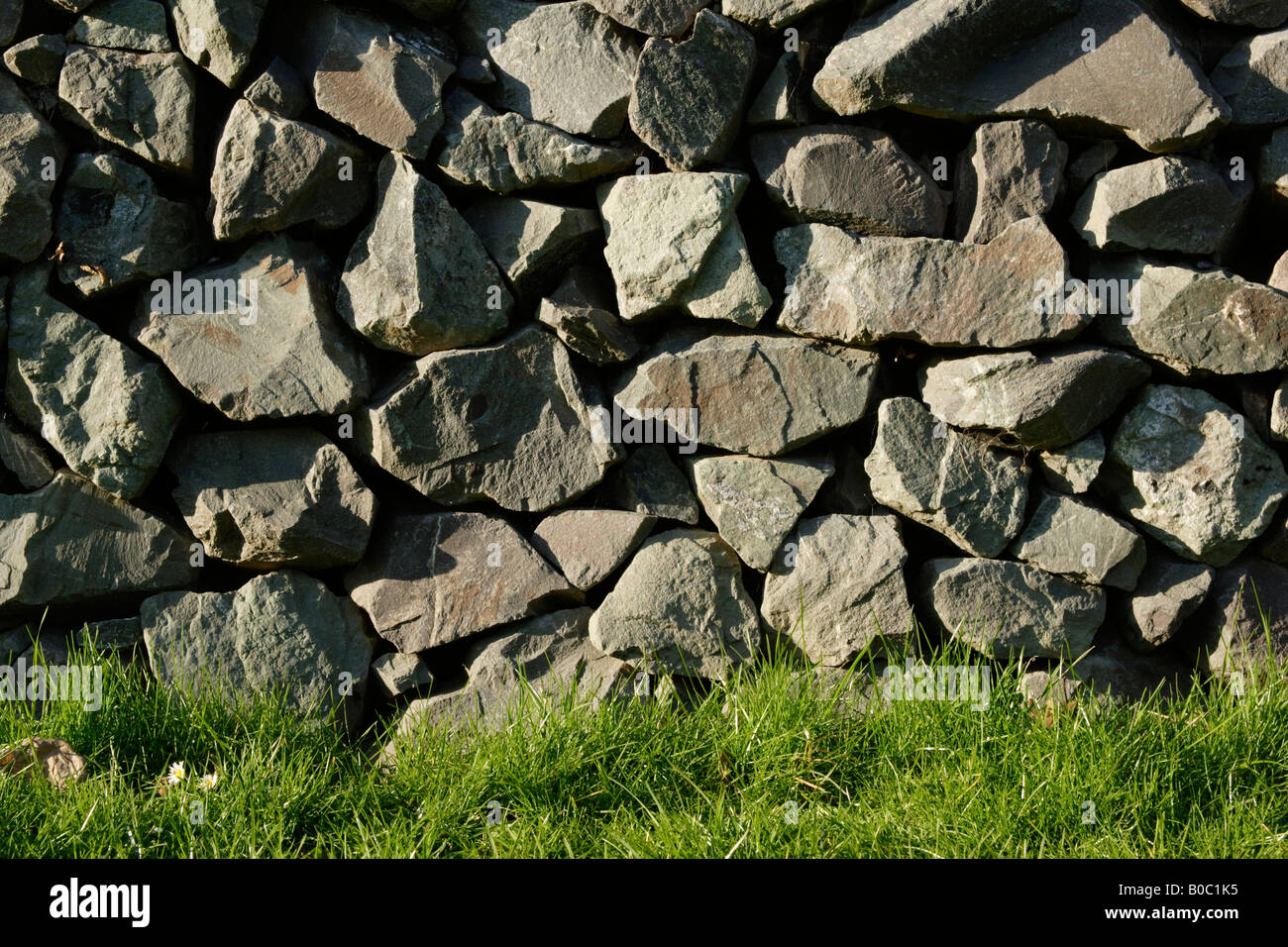 Asciugare la parete in pietra England Regno Unito Foto Stock