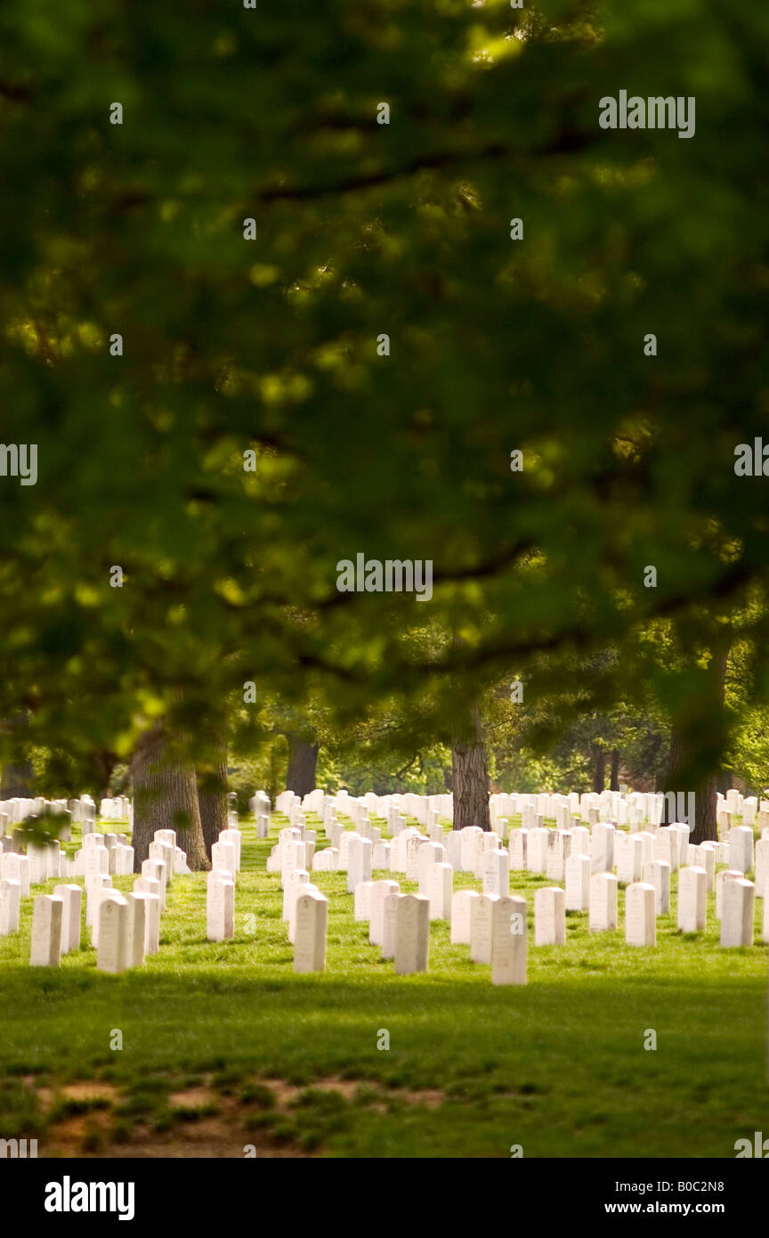 Al Cimitero Nazionale di Arlington Washington D.C. Foto Stock