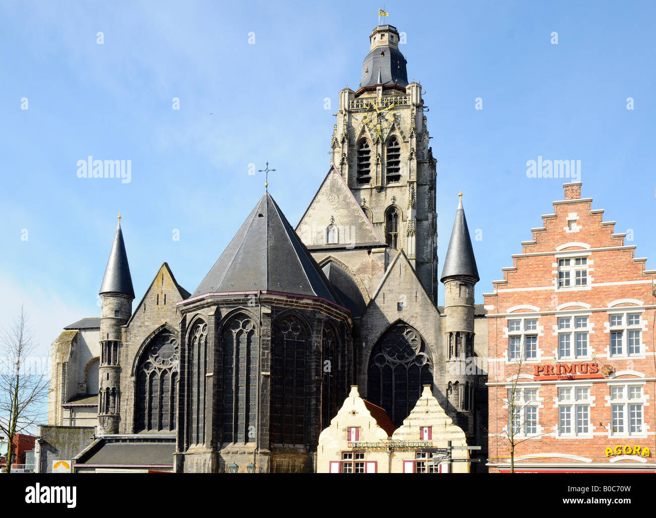 St Walburga Chiesa di Oudenaarde, Belgio Foto Stock
