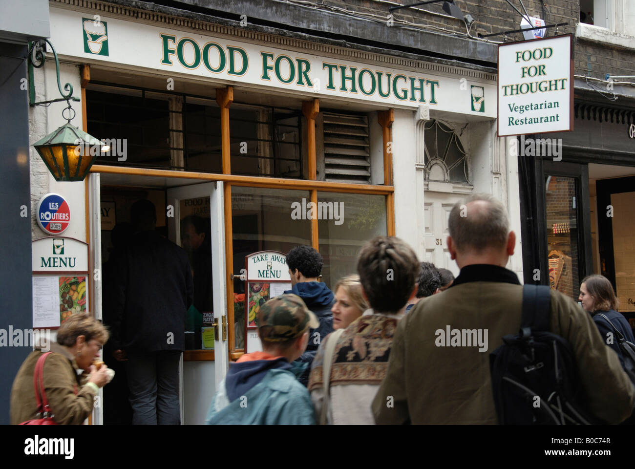 Il cibo per il pensiero ristorante vegetariano a Neal Street Covent Garden Londra Inghilterra Foto Stock