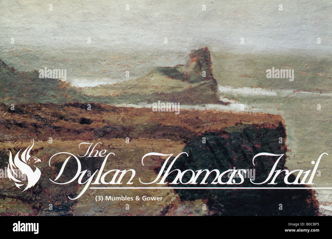 Dylan Thomas Trail libretto Guida numero 3 Mumbles & Gower pubblicato dalla città e contea di Swansea per solo uso editoriale Foto Stock