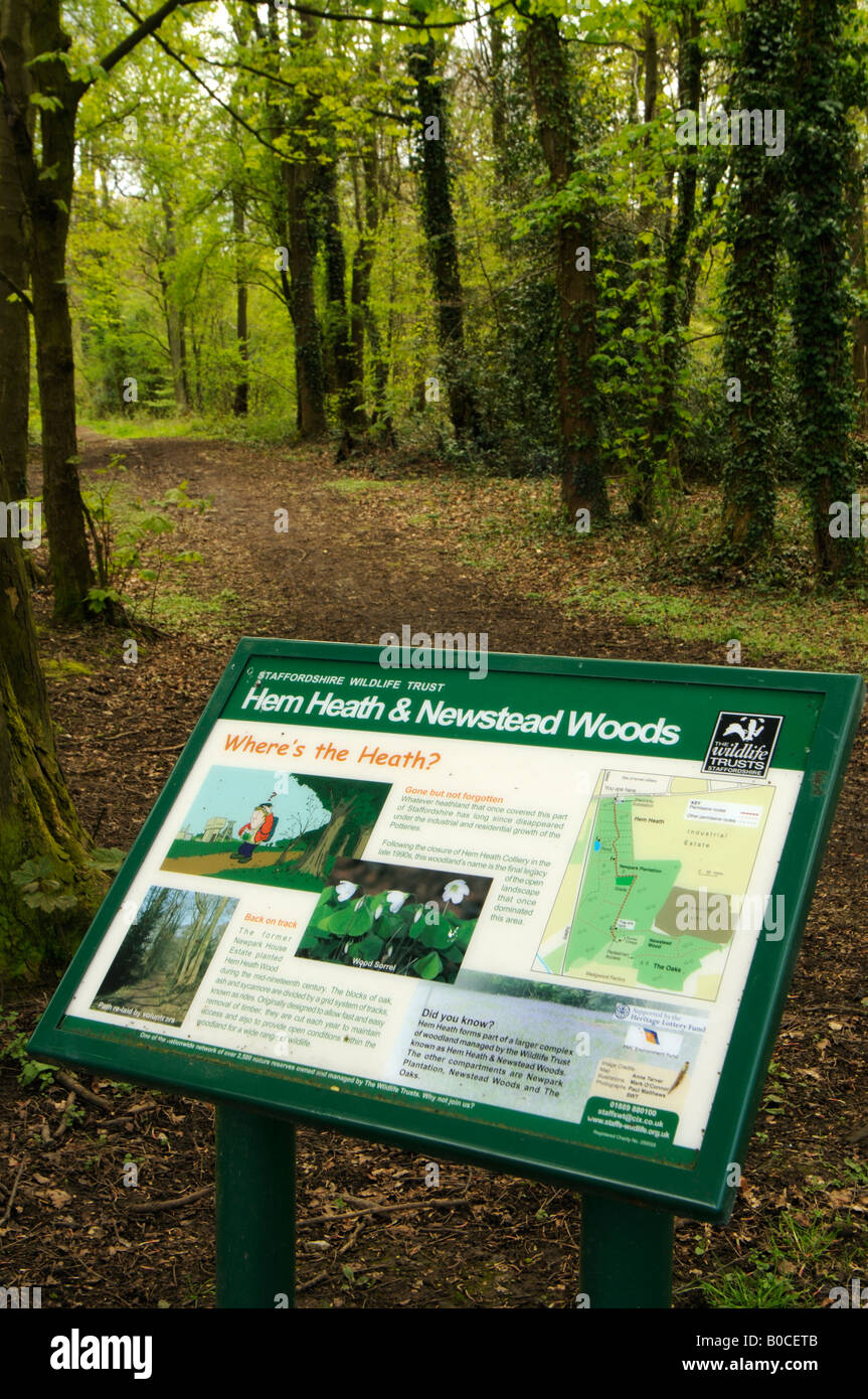 Hem Heath e Newstead Woods - Staffordshire Wildlife Trust Foto Stock