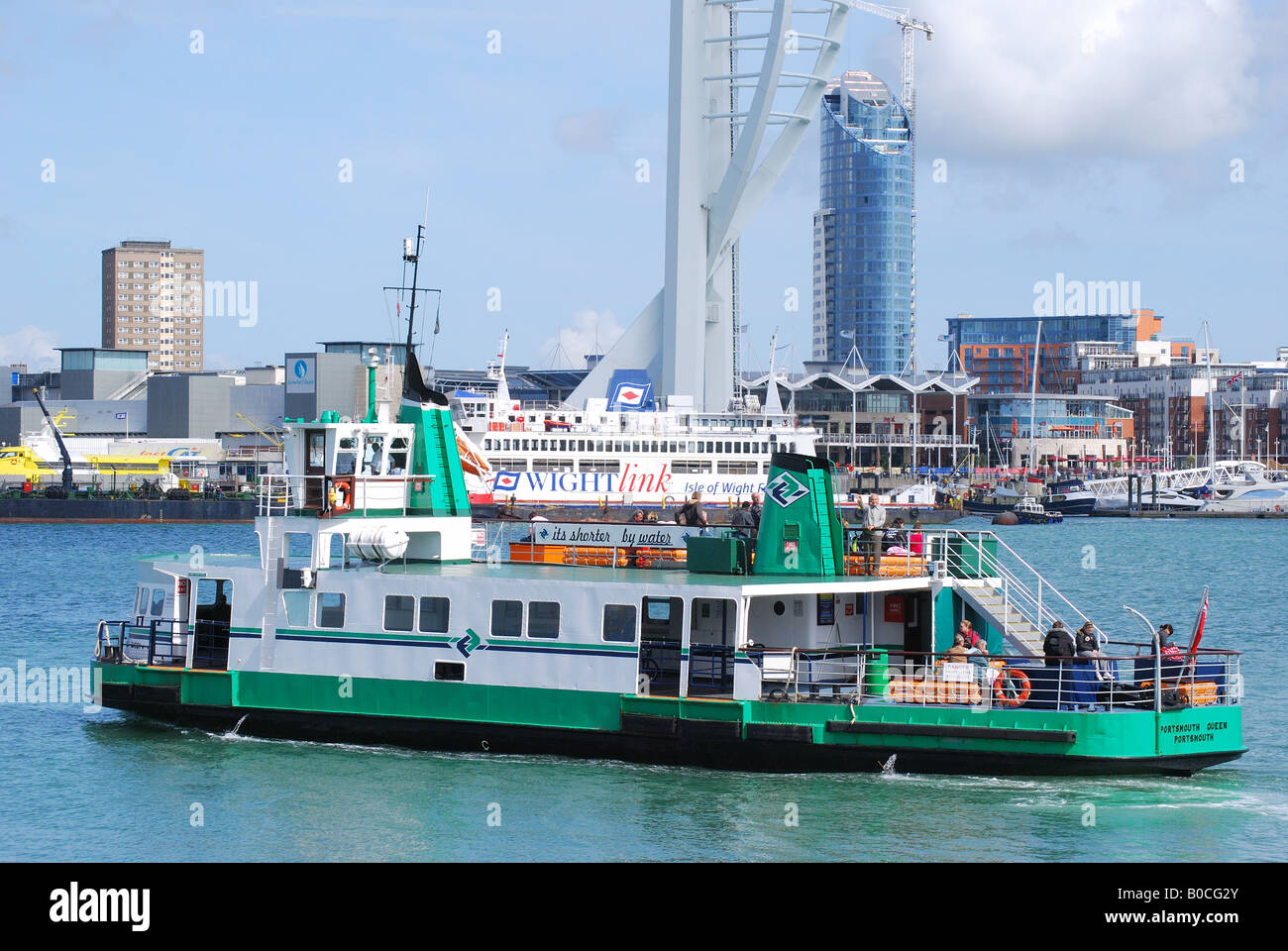 Gosport traghetto, Gosport Esplanade, Gosport, Hampshire, Inghilterra, Regno Unito Foto Stock