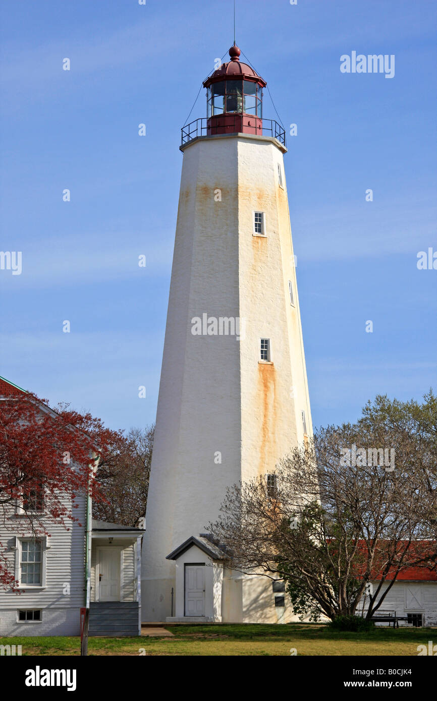 Sandy Hook Lighthouse New Jersey USA Foto Stock