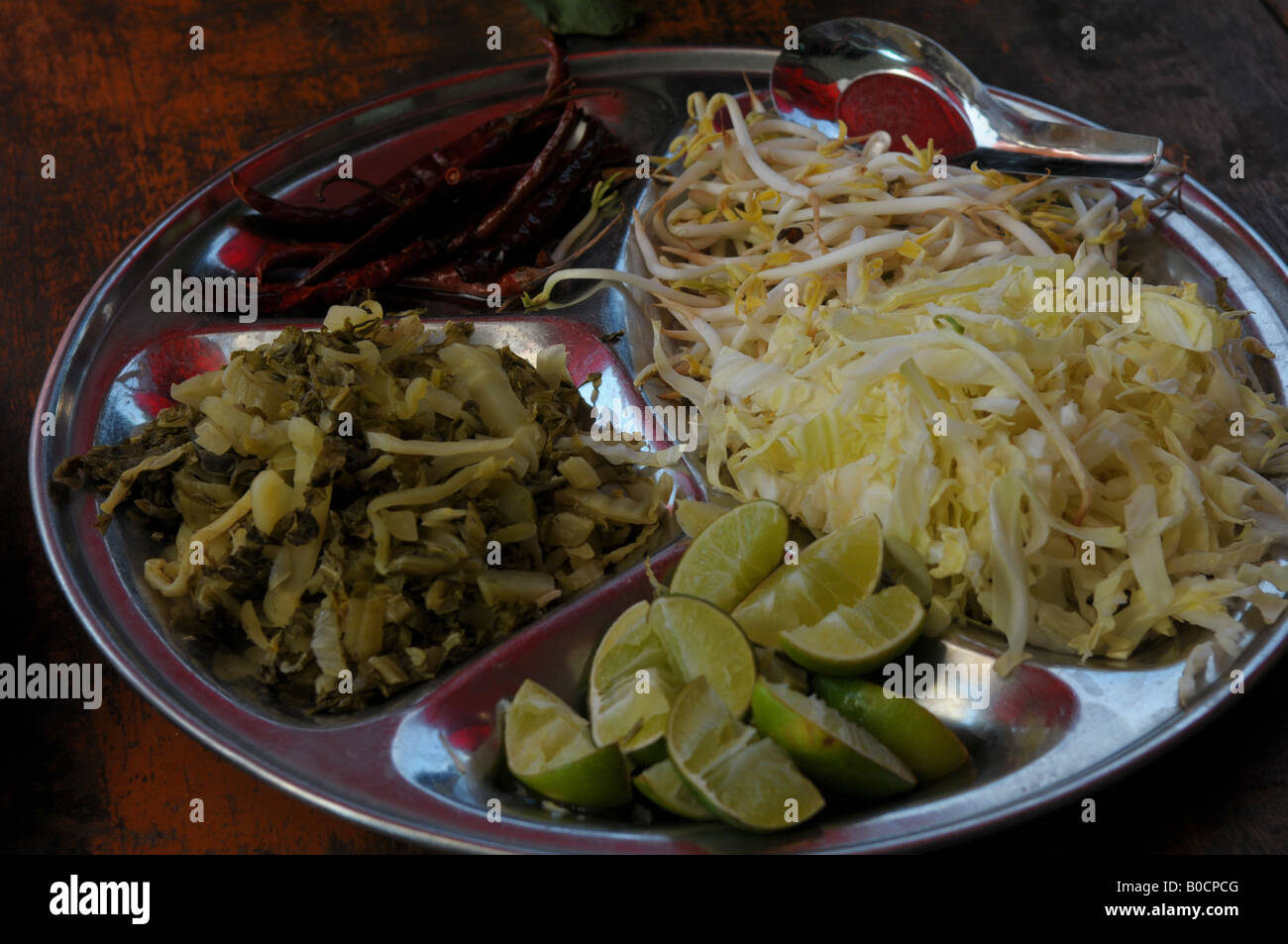 Cibi esotici della Thailandia Foto Stock