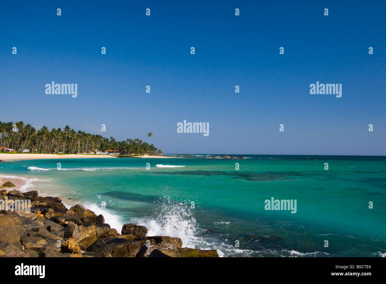 Sri Lanka costa meridionale vicino a Galle Foto Stock