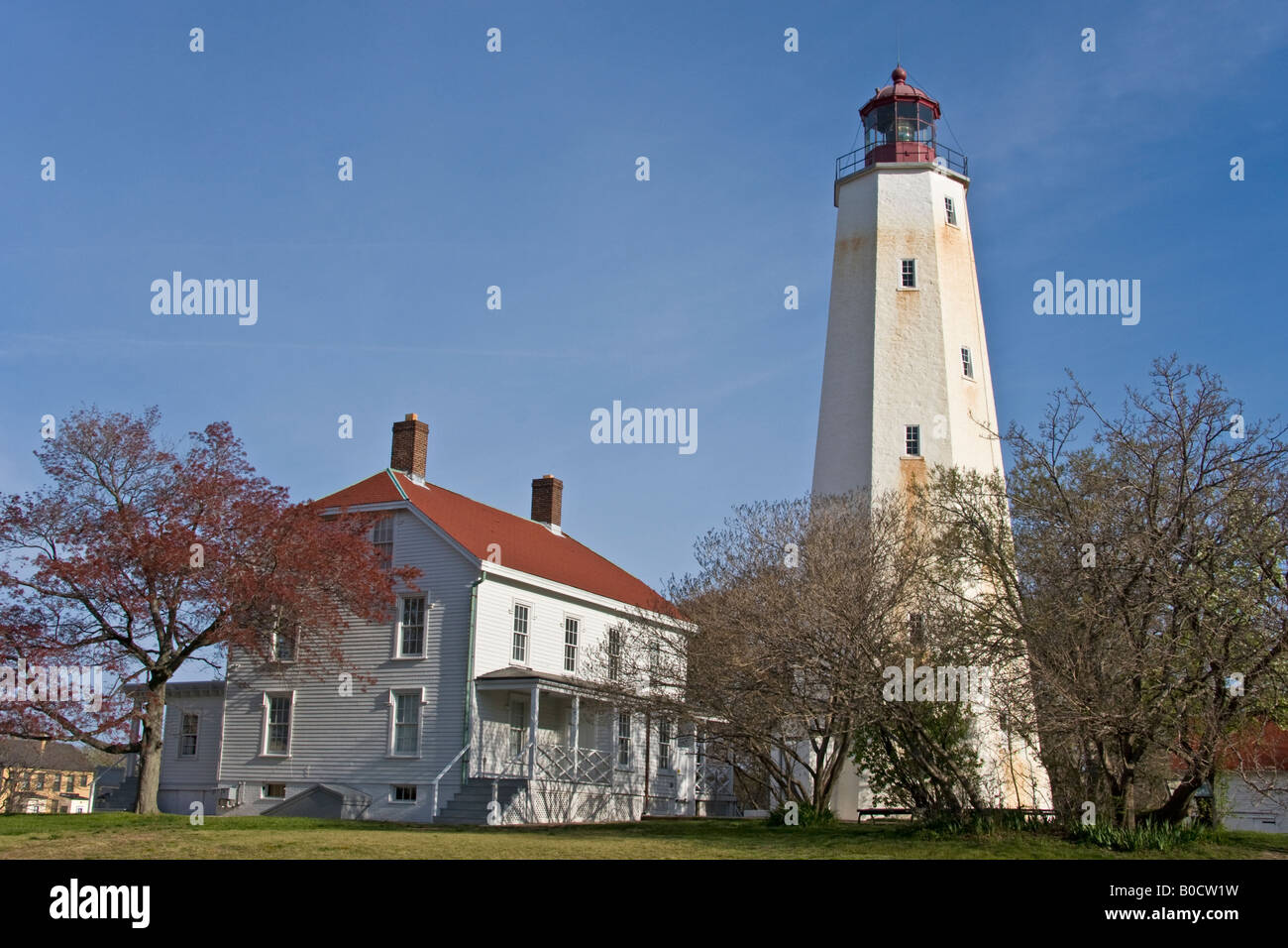 Sandy Hook Lighthouse New Jersey USA Foto Stock