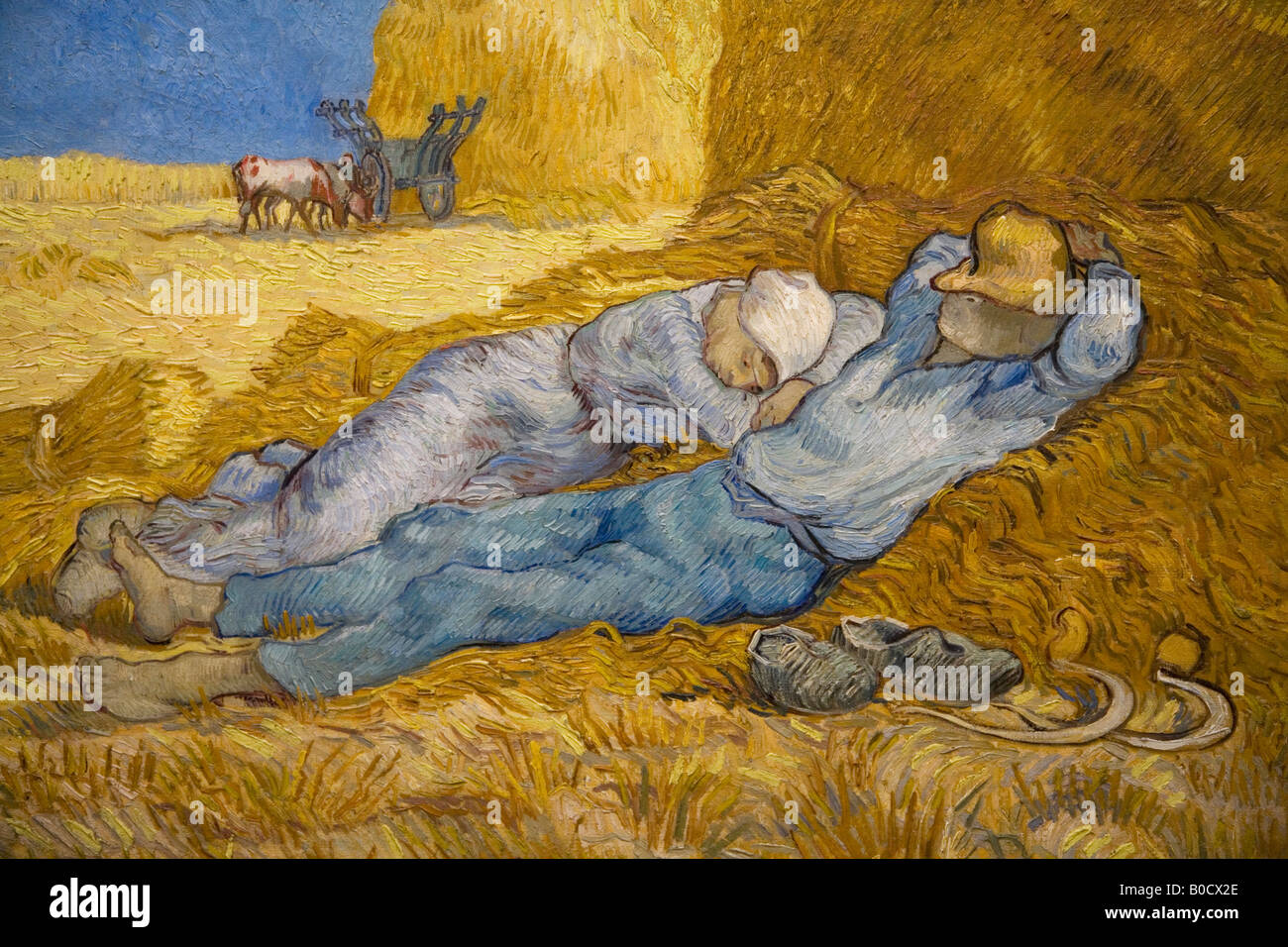 A mezzogiorno il resto La Meridienne di Vincent van Gogh 1889 nel Museo d Orsay d' Orsay Museo e Galleria d'arte Parigi Francia Europa Foto Stock