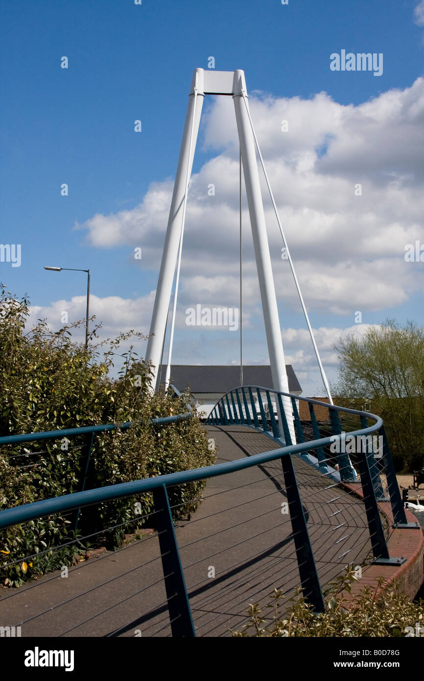 Nuovo ponte a Wroxham - Norfolk Broads Foto Stock