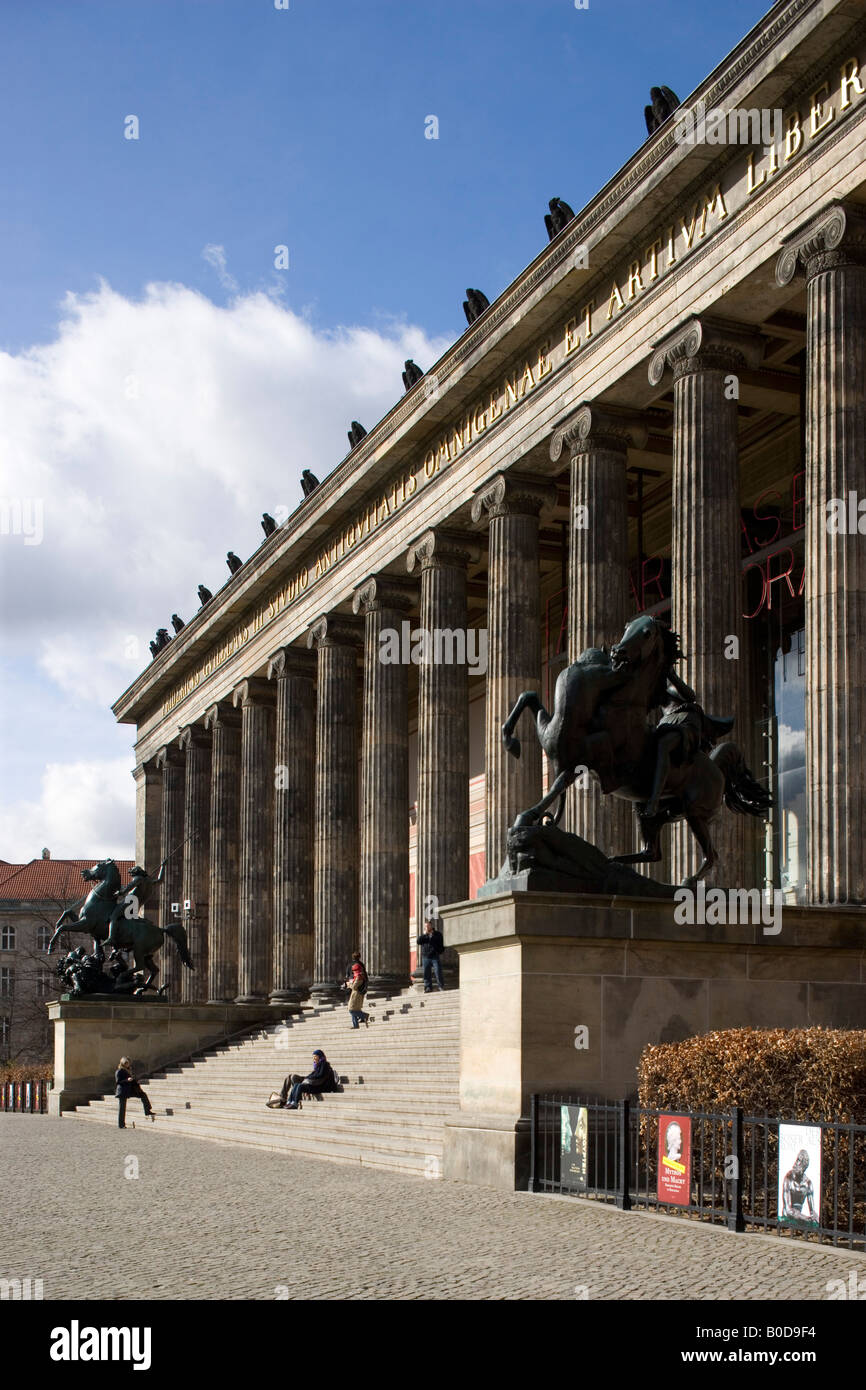 Altes Museum di Berlino. Architetto: Karl Friedrich Schinkel Foto Stock