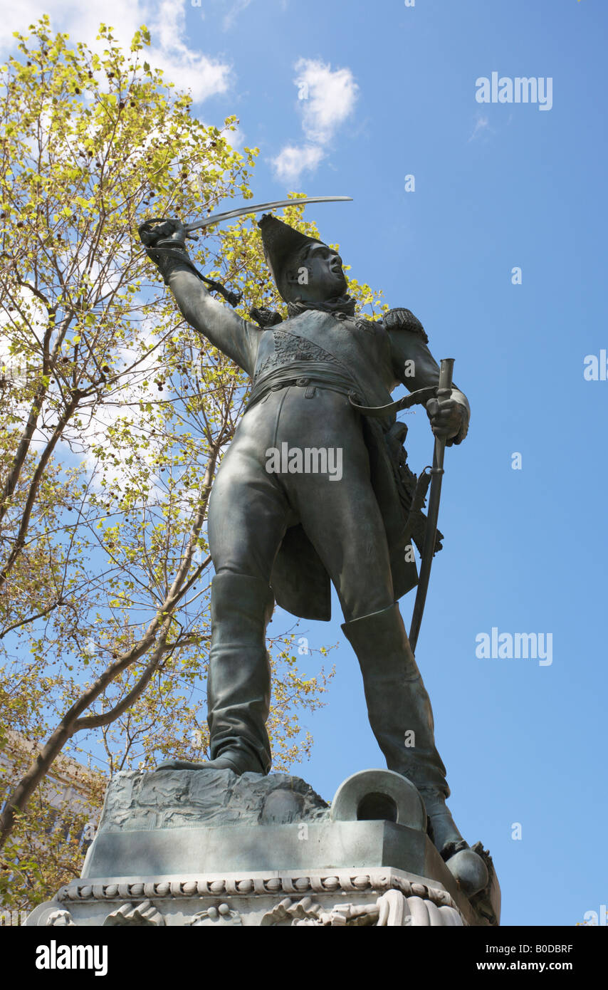 Statua del Maresciallo Ney a Port Royal Parigi Francia Foto Stock